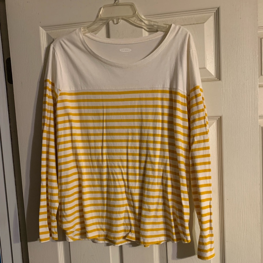 Old Navy XL striped long sleeve top